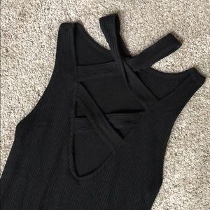 Deep V Strappy Bodysuit